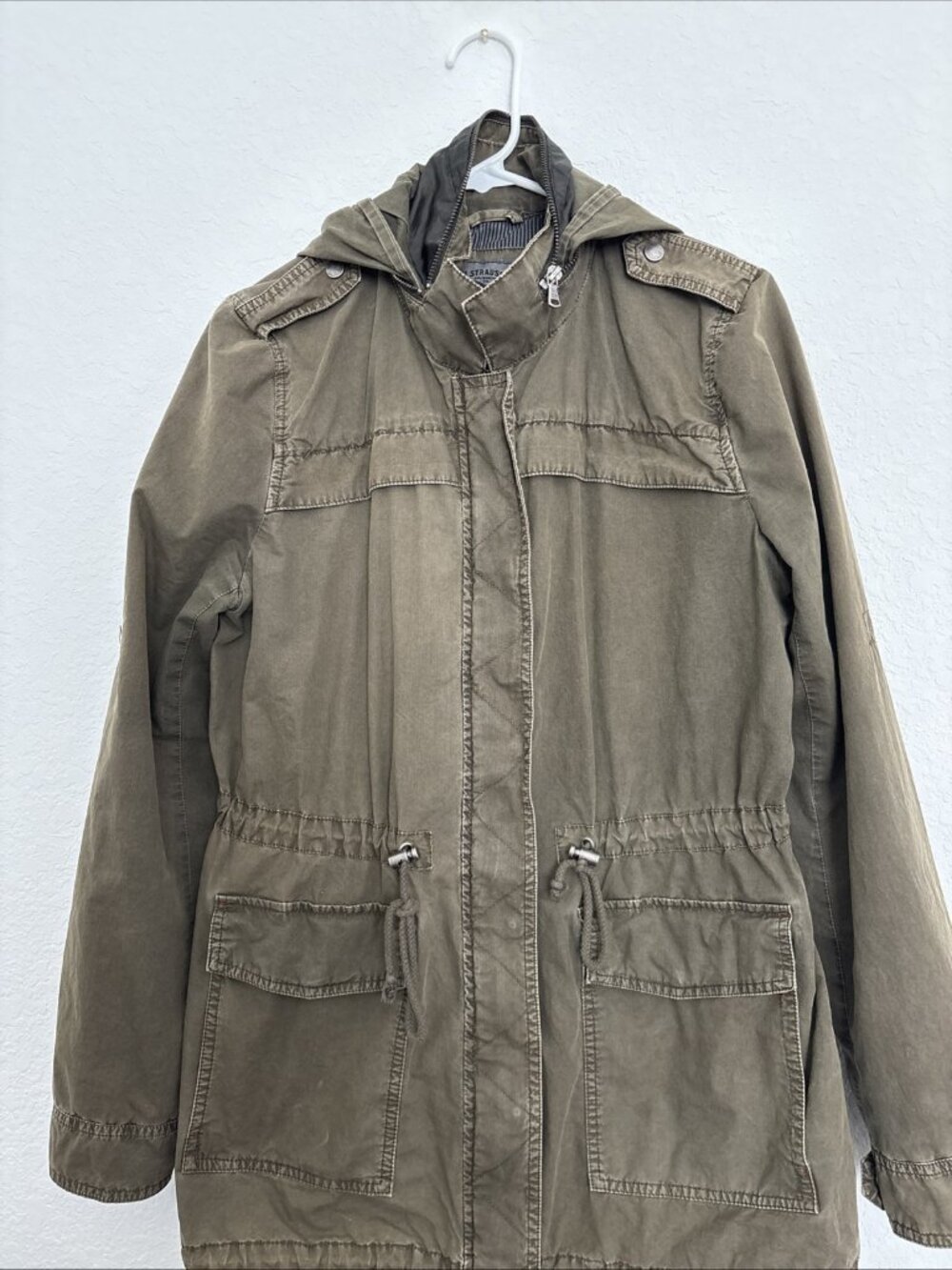 Levi's Field Utility Style Women's Sz M Army Green Military Style jacket-90's